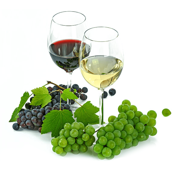 Wino czerwone i wino białe